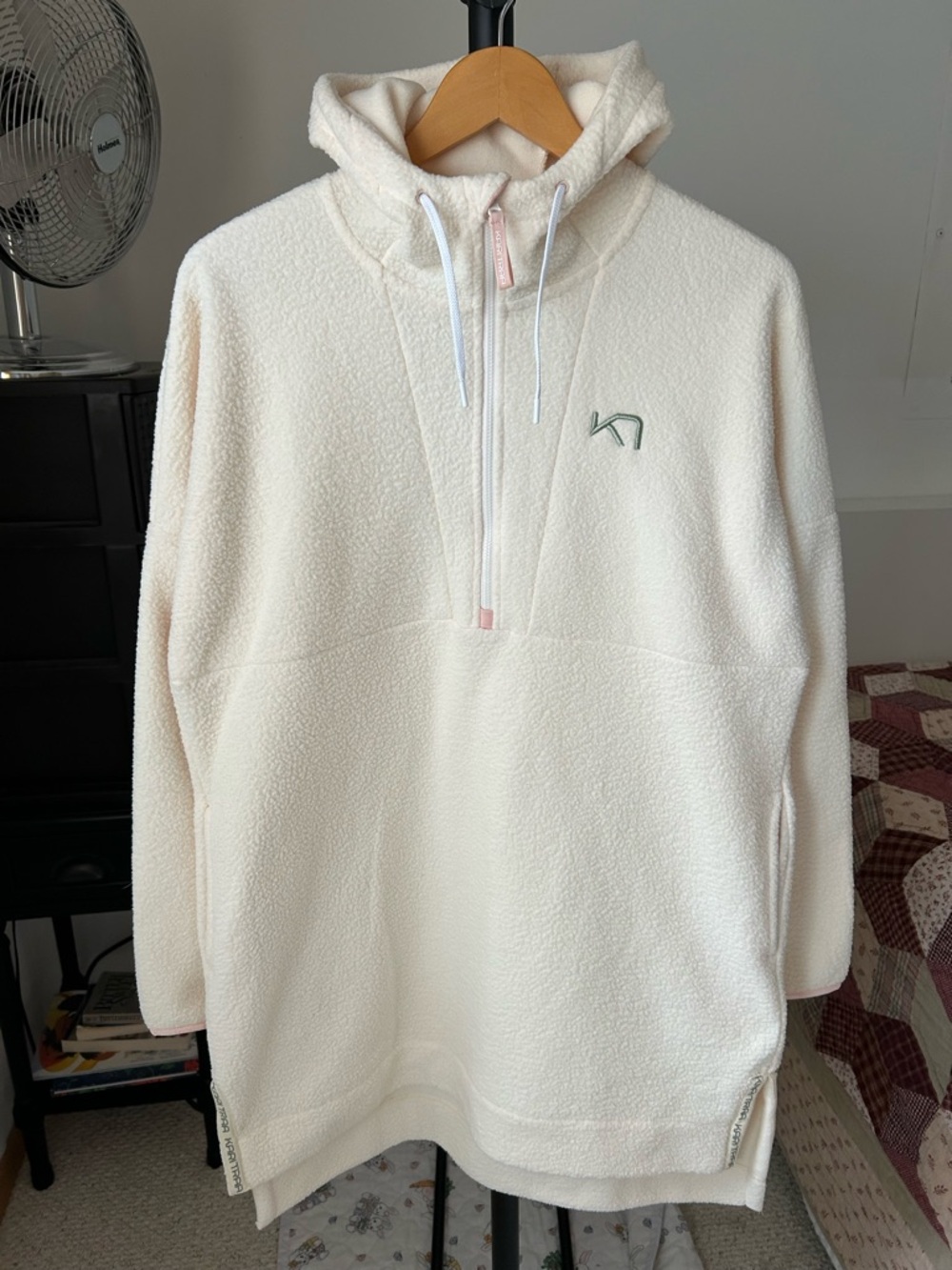 Kari Traa Astrid Fleece Pullover Hoodie Dress Jacket Medium